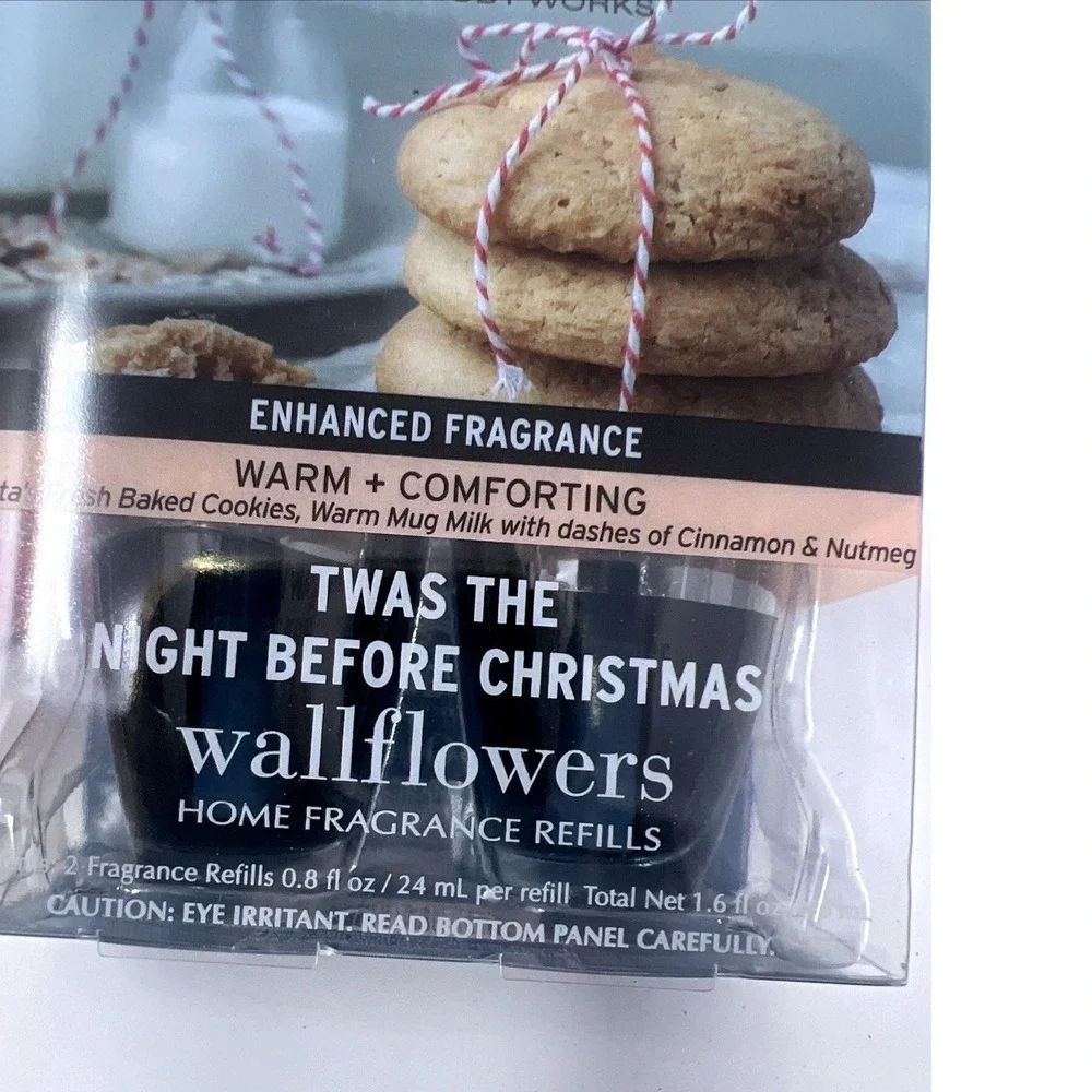 Bath & Body Works Twas Night Before Christmas Wallflowers 2 Pack Refills NEW Box